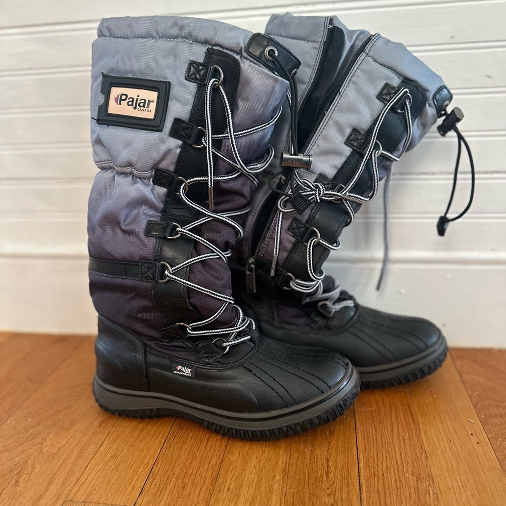 Pajar Women's Black and Gray Winter snow Boots